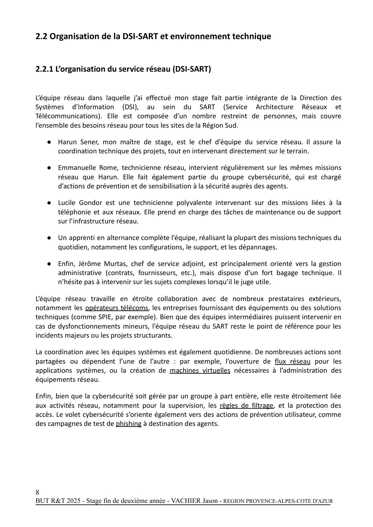 Page 8 - Rapport de Stage 1